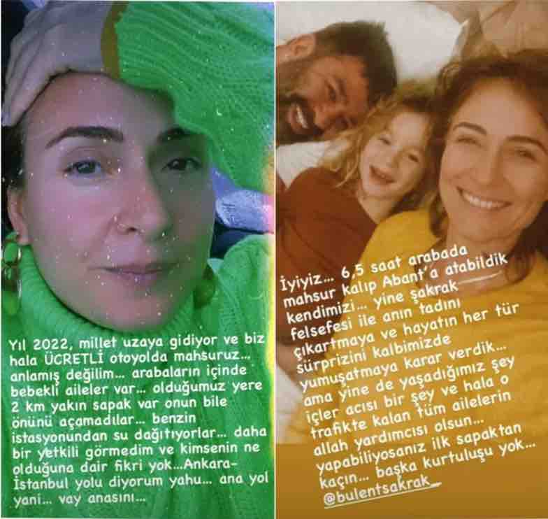 ceyda duvenci ailesiyle parali yolda mahsur kalmasina isyan etti